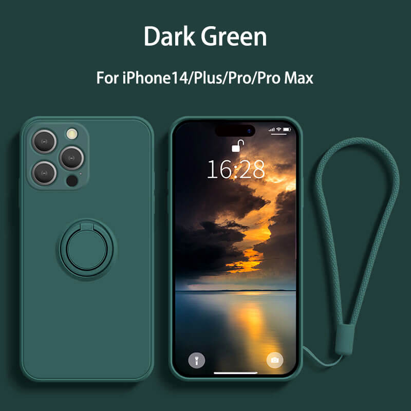 Liquid Silicone Magnetic Holder Phone Case For iPhone14 Pro Max