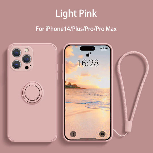 Liquid Silicone Magnetic Holder Phone Case For iPhone14 Pro Max