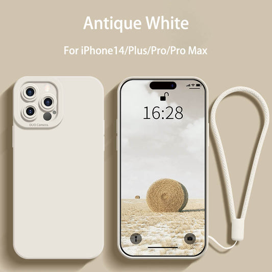 Protect Camera Liquid Silicone Phone Case For iPhone14 Pro Max