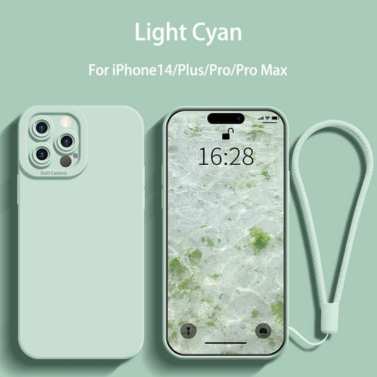 Protect Camera Liquid Silicone Phone Case For iPhone14 Pro Max