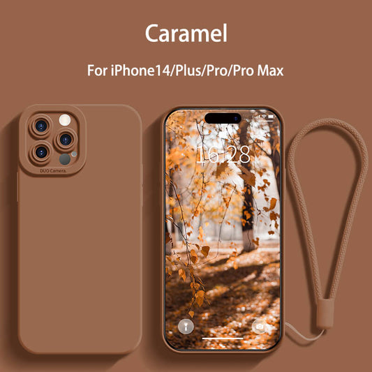 Protect Camera Liquid Silicone Phone Case For iPhone14 Pro Max