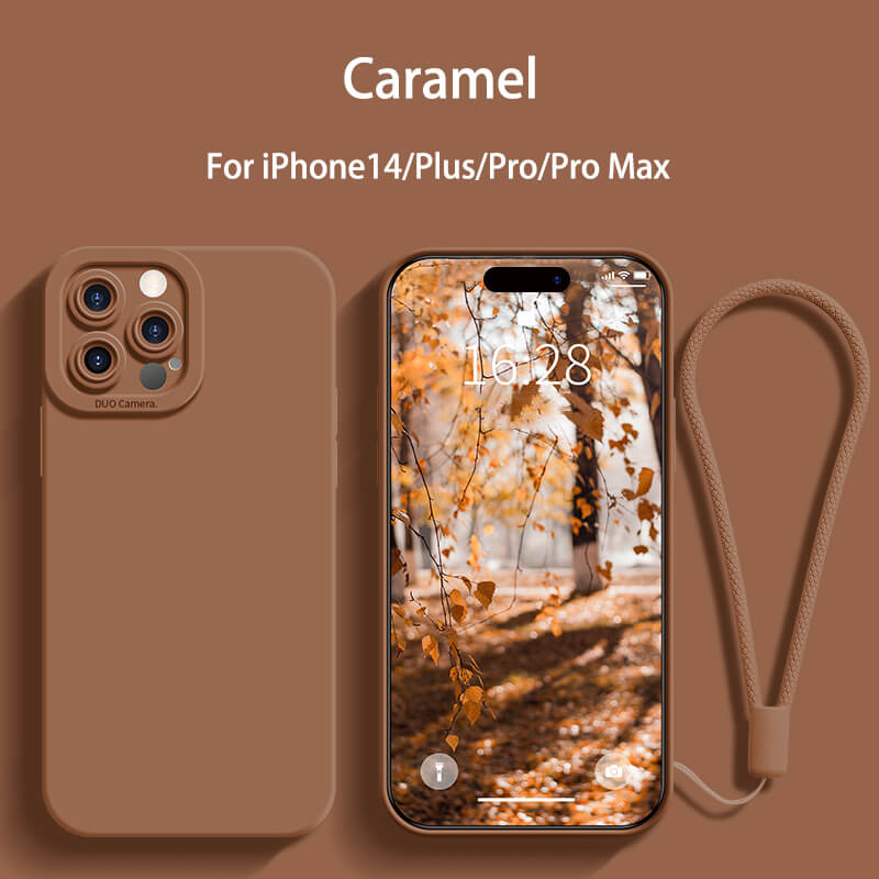 Protect Camera Liquid Silicone Phone Case For iPhone14 Pro Max