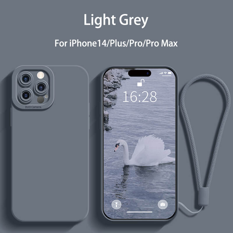 Protect Camera Liquid Silicone Phone Case For iPhone14 Pro Max