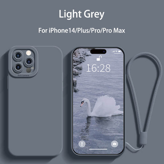 Protect Camera Liquid Silicone Phone Case For iPhone14 Pro Max