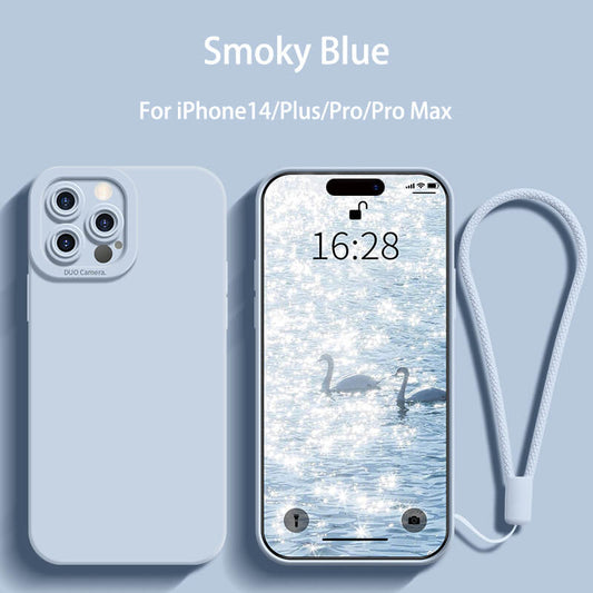 Protect Camera Liquid Silicone Phone Case For iPhone14 Pro Max