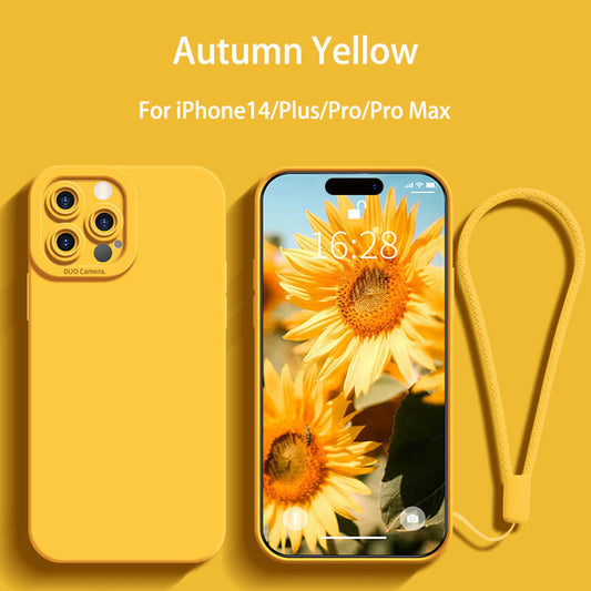 Protect Camera Liquid Silicone Phone Case For iPhone14 Pro Max