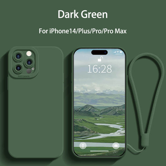 Protect Camera Liquid Silicone Phone Case For iPhone14 Pro Max
